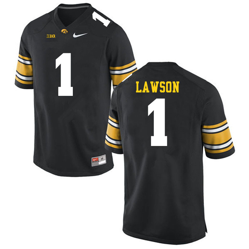 Men #1 AJ Lawson Iowa Hawkeyes College Football Jerseys Sale-Black - Click Image to Close